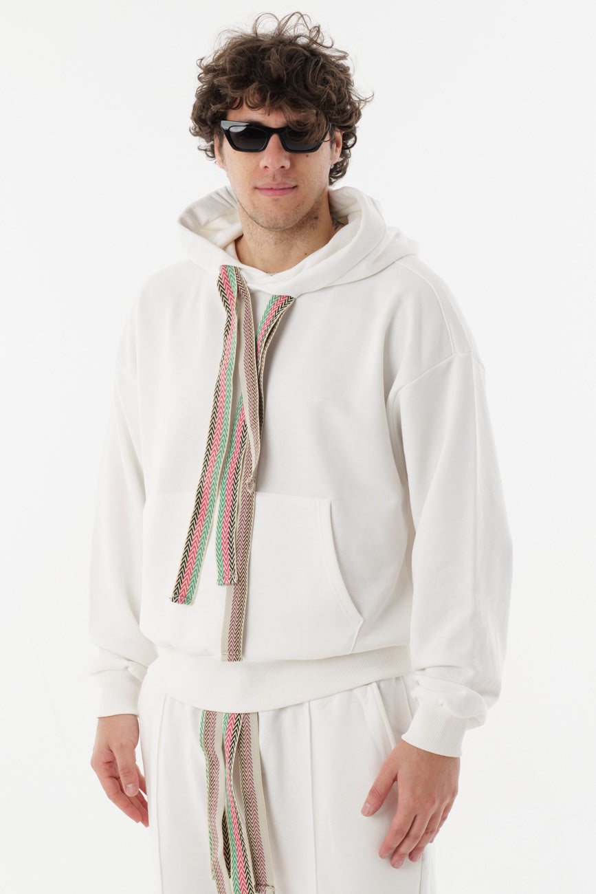 Felpa Con Cappuccio Uomo Teschio Rosa – Stampata Grafica Moderna Con Tasca – Taglia XXL (Nero 2) - 3